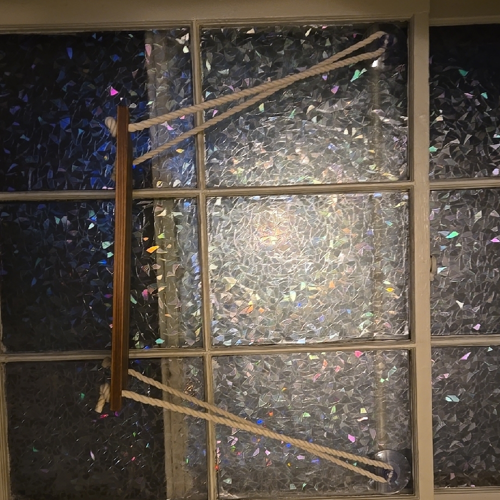 Abstract Rope and Wood Wall Art